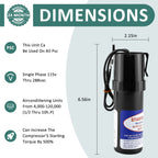 AMI PARTS SPP6 Hard Start Capacitor Replacement 115V Thru 288VAC Hard Start kit for air Conditioner Units from 4,000 to 120,000(1/2 Thru 10H.P.),Increases Compressor Torque 500% 2pcs