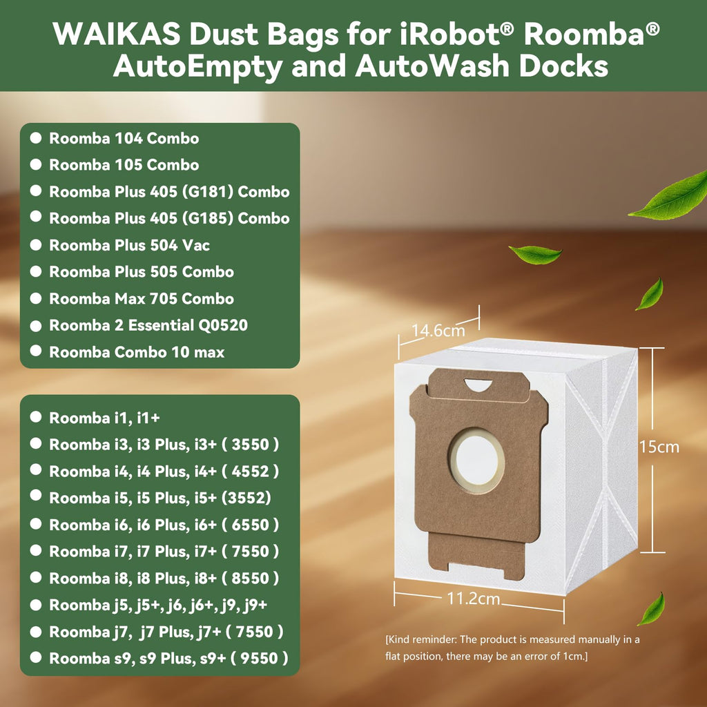 18-Pack Vacuum Bags for iRobot Roomba I/S/J Series &100-700 Combo Robot Vac