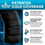 Vive Knee Ice Pack Wrap - Cold/Hot Gel Compression Brace - Heat Support Strap for Arthritis Pain, Tendonitis, ACL, Athletic Injury, Osteoarthritis, Women, Men, Running, Meniscus and Patella Surgery