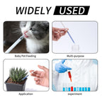 20 Pack 1ml Syringe with Cap for Liquid, 1cc Plastic Small Syringes with Cover for Pets Oral, Scientific Labs, Refilling, Oil or Glue Applicator, Measuring or Transfering Tiny Amount of Liquids, Non-Sterile, No Needle