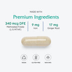 Vitanica Maternal Symmetry, Prenatal and Postnatal Vitamins, Vegan/Vegetarian, 180 Capsules