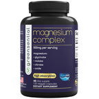 Greensential 5-in-1 Magnesium Complex 500mg | 2-Month Supply | Glycinate, Citrate, Malate, Oxide & Aquamin® | for Sleep, Muscle & Heart Support | High Absorption, 120 Capsules