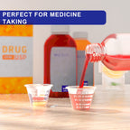 ReliMedPro Disposable Medicine Cups, 100 Pack, 1 oz (30 ml), Graduated