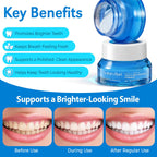 Teeth Whitening Powder - Teeth Whitening Powder with Hydroxyapatite - Removes Stains - No Sensitivity - Breath Freshener, Coffee Stain Remover -Strengthens Enamel & Gums - Toothpaste Powder