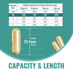 ATNreuro Vegan Separated Empty Capsules Size 00 (1000 Count), HPMC Pill Capsules Empty for DIY Supplement Filling
