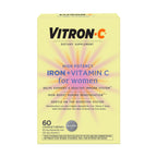 Vitron-C Iron Supplement for Women with Vitamin C, for Red Blood Cell Production & Immune Support, 60 Count