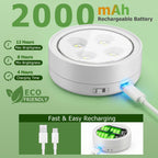 Rechargeable Battery Grow Light, Full Spectrum Indoor Cordless Plant Light