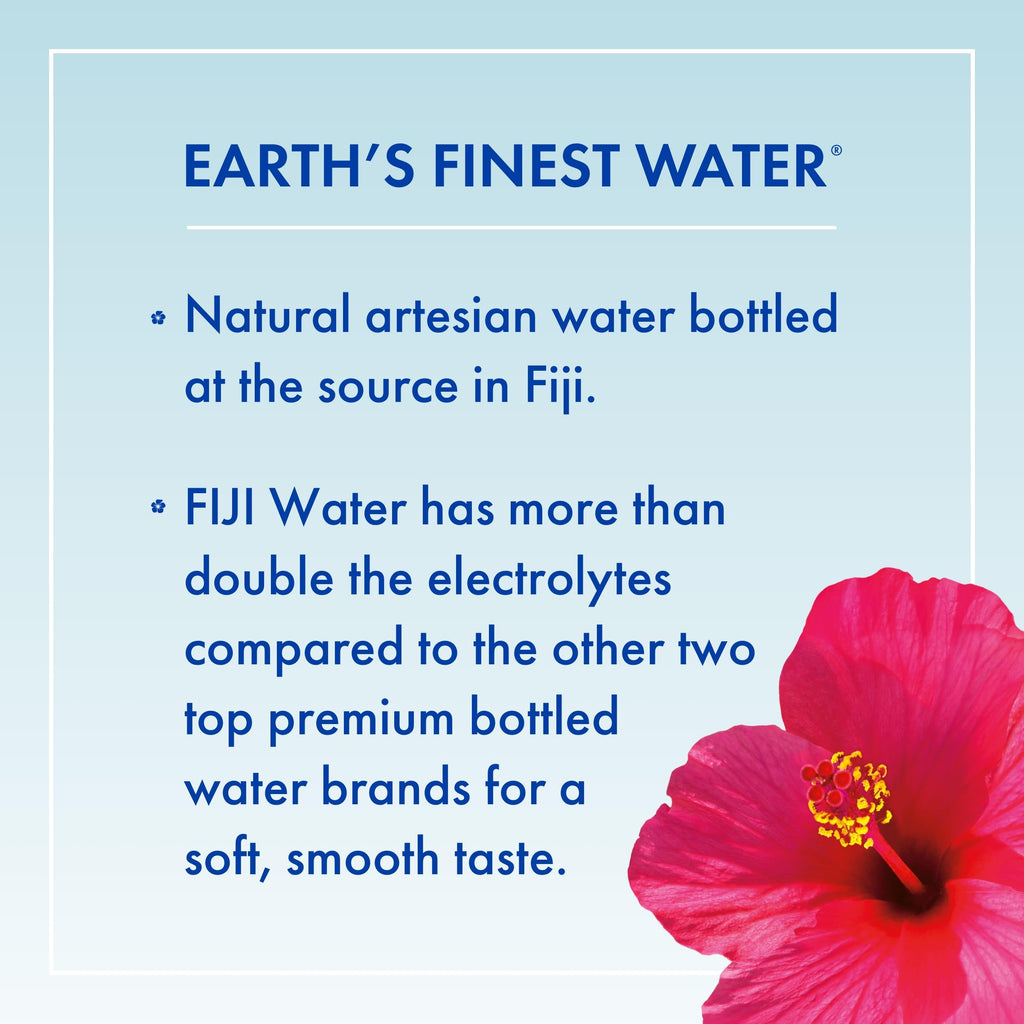 FIJI Artesian Bottled Water, 500 mL (16.9 fl oz), Pack of 24