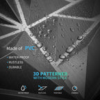 Art3d 33-Pack 3D Wall Panels - Diamond Textured Feature Paneling for Gaming, Living Room, TV Wall - 12 x 12 inch Silver