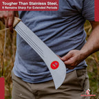Armory Replicas Caribbean Panga Full Tang Machete - Outdoor Camping Sickle Knife - 21.5 inch