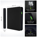 Vault X 12 Pocket Zip Trading Card Binder 480 Cards Exo-Tec (Black)