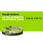 Scotch Rough Surface Painter's Tape 2060-24AR-BK, 0.94 in x 60.1 yd (24mm x 55m), Green, 3 Rolls, Clean Removal, No Residue, Textured & Hard-to-Stick Surfaces