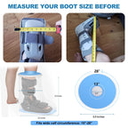 YUNCHI Waterproof Extra Wide Leg Cast Cover for Shower Adult After Surgery with Non-Slip Bottom, Extra Large Watertight Foot Cast Protector for Plus Size Adults Large Casts Surgery Shower Boots