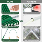Aierden 36Pcs Garden Hoops for Raised Beds,6 Sets of 8FT Long Greenhouse Hoops Grow Tunnel, Fiberglass Support Hoops Frame for Fabric Netting,DIY Plant Support Garden Stakes for Row Cover