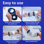 FIGHTECH PICC Line Shower Cover | Available in 3 Sizes | Reusable IV & PICC Line Sleeve | Waterproof Cast Cover for Elbow | PICC Line Covers for Upper Arm Wound (Weight: 170-250 pounds)