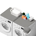 2 PACKS SEIRI Washer and Dryer Topper, 26" x 26" Silicone Dryer Top Protector Mats for Flat Top Surface Cover and Front Load Washing Machine Non-Slip Waterproof Laundry Topper Mat Large (Light Gray)