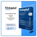 Vivioptal for Men, 30 Capsules, CoQ10, Lycopene & Resveratrol, Multivitamin & Multimineral, Gluten Free, German Formula