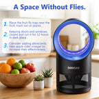 Fruit Fly Trap for Indoors, Blue Bug Zapper Indoor with Suction & Timer