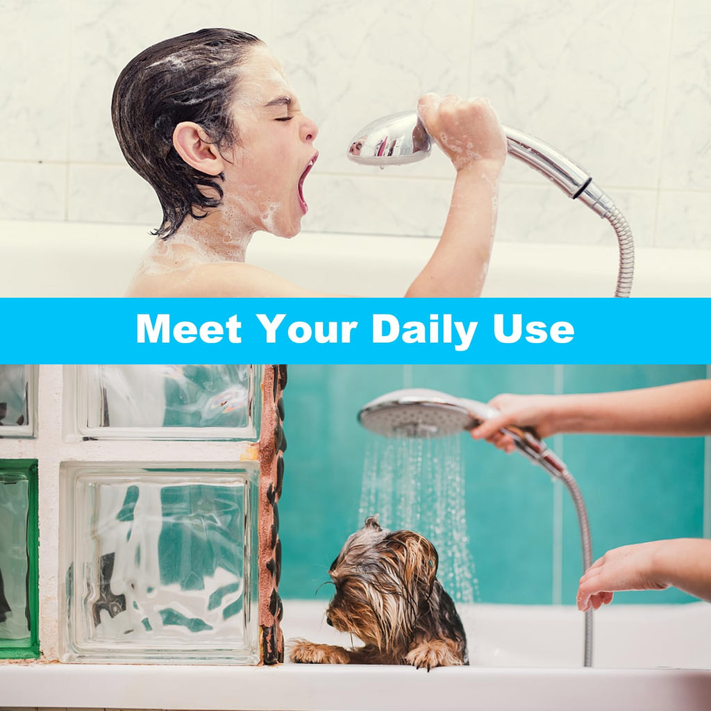 TEELLA 118" Shower Hose, Extra Long 304 Stainless Steel Handheld Shower Head Hose Extension/Replacement, Flexible & Durable, G1/2 Universal Insert & Nut