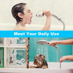 TEELLA 118" Shower Hose, Extra Long 304 Stainless Steel Handheld Shower Head Hose Extension/Replacement, Flexible & Durable, G1/2 Universal Insert & Nut