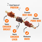 Good 'n' Fun Kabobs Long-Lasting Dog Treat Made With Real Protein, 24 oz