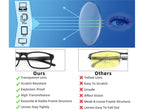 MODFANS Reading Glasses Men Readers 4 Pack,Blue Light Blocking Reading Glasses Anti Glare/Eye Strain Filter UV,Rectangular Unisex Lightweight Frame Comfortable Spring Hinge Eyeglasses 1.75