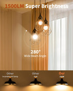 12 Pack LED Light Bulbs 100 Watt Equivalent, A19 Soft Warm White 2700K