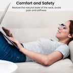 Joy&Jey Clip on Lazy Glasses - Horizontal Reading Glasses 90 Degree for Lying Down Reading or Watching TV, Knitting Up Neck Relax, Prism Glasses for Looking Up Playing Mobile, Neck Protection Glasses