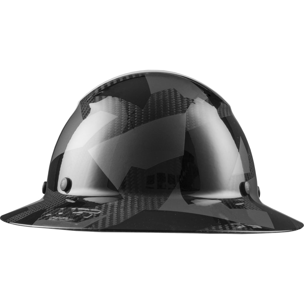LIFT Safety HDF50C-20CK DAX Carbon Fiber Full Brim 50-50, White/Black Camo