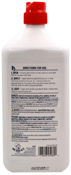 1 Quart Lighter Fuel Bottle, Clean Burning & Fast Lighting Lighters, Charcoal Lighter Fluid, Low Odor Perfect Fire Starter for Outdoor Charcoal, Wood Fires, Bonfires, Camping, Grilling by Mr. Bar-B-Q