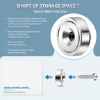 Neosmuk Silver Magnets with Screws,40lbs+ Heavy Duty Rare Earth 20 Pack