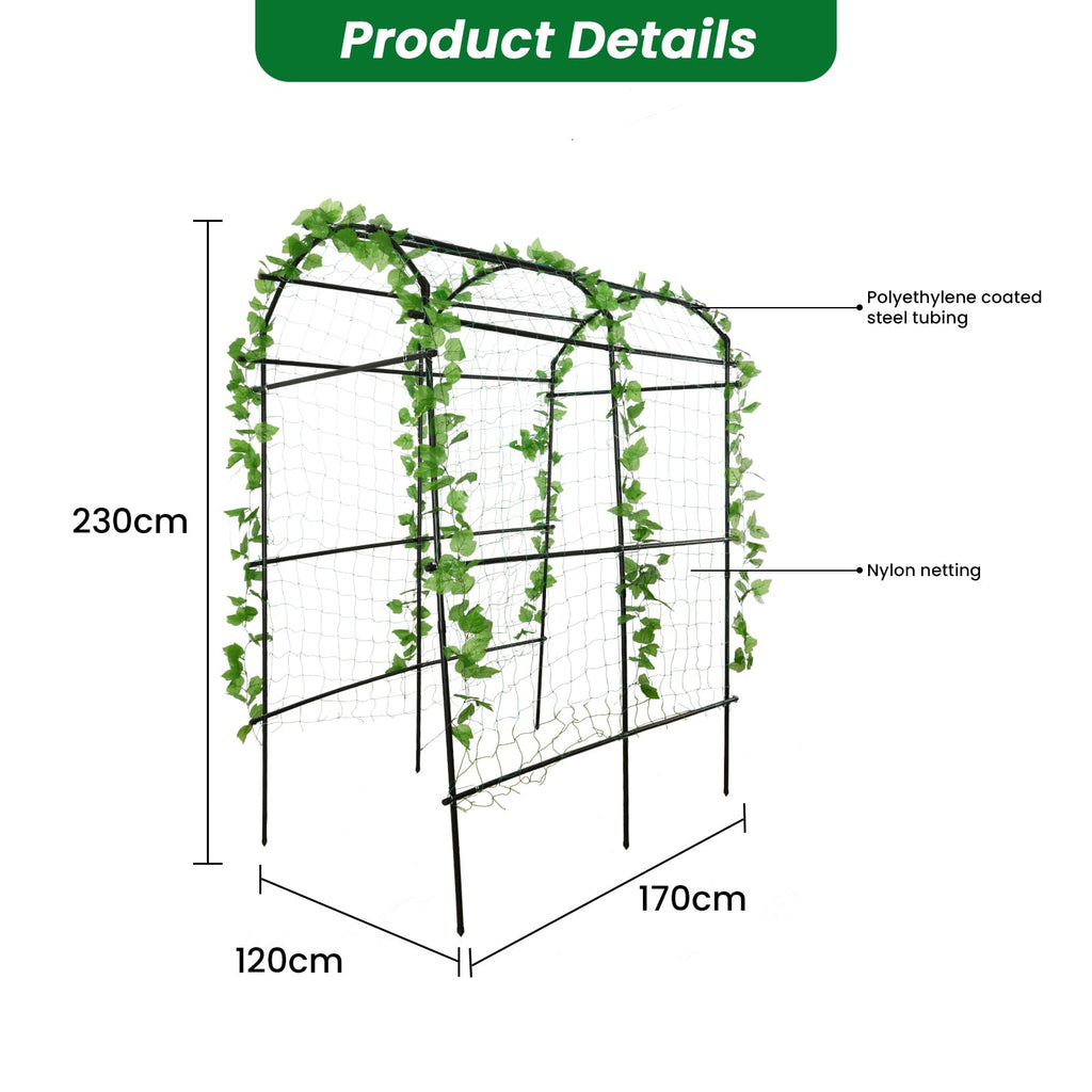 PKBD Tall Garden Arch Trellis for Climbing Plants Outdoor