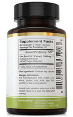 Florida Herbal Pharmacy, Kiwi Fruit Extract Supplement Capsules 10:1 (120 Capsules) Two Months Supply
