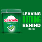 Cascade Complete Dishwasher Pods, Dishwasher Detergent, Dish Detergent Tab Tablets, Fresh, 100 Count (Packaging May Vary)