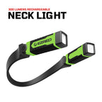 EZRED Anywear Rechargeable Neck Light for Hands-Free Lighting - NK15-GR Green, Perfect Light for Mechanics, Camping, Hunting, DIY Projects, Reading
