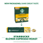 Starbucks by Nespresso Vertuo, Blonde Roast Espresso, 50-count