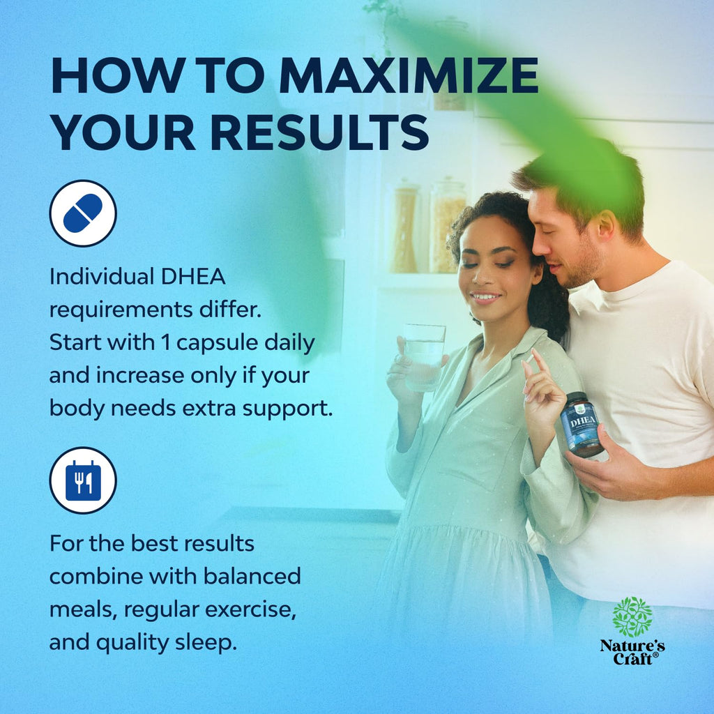 DHEA Supplement for Women & Men - DHEA 25mg per Serving for Hormone Balance, Mood Stability, Brain Function, Immune System & Energy - Dehydroepiandrosterone Capsules for Adults - 120 Count