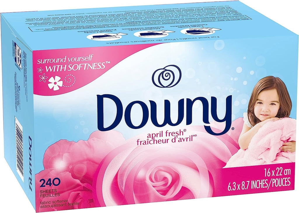 Downy Fabric Softener Dryer Sheets, April Fresh, 240 Count