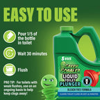 Green Gobbler Liquid Toilet Plunger | Clog Remover | Safe for Toilets and Septic | No Plunger Needed | 5 Uses