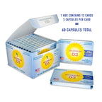 Maximum D3 13,000 IU Box, 60 Capsules Total (12 Cards/Box x 5 Capsules per Card), 60-Weeks Supply