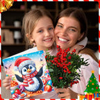 ACSAUMMY Diamond Art Painting Christmas Cards, 12 Pack DIY 5D Diamond Greeting Cards Kits for Adults Diamond Xmas Greeting Cards with Envelopes Gem Christmas Gift for Families, Friends, Partners