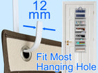Mars-Rock Single Over Door Steel Hooks 4 Pack Fit 1-3/8" Door 5.5" White