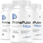 (3 Pack) Prime Pulse Male Pills - PrimePulse Capsules Advanced Formula Support Maximum Strength, PrimePulse All Natural Daily Vitamins for Health and Wellness Reviews, 180 Capsules for 3 Months