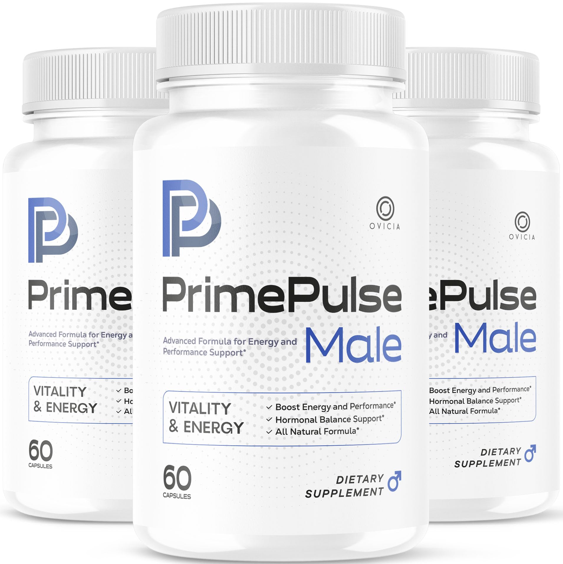 (3 Pack) Prime Pulse Male Pills - PrimePulse Capsules Advanced Formula Support Maximum Strength, PrimePulse All Natural Daily Vitamins for Health and Wellness Reviews, 180 Capsules for 3 Months
