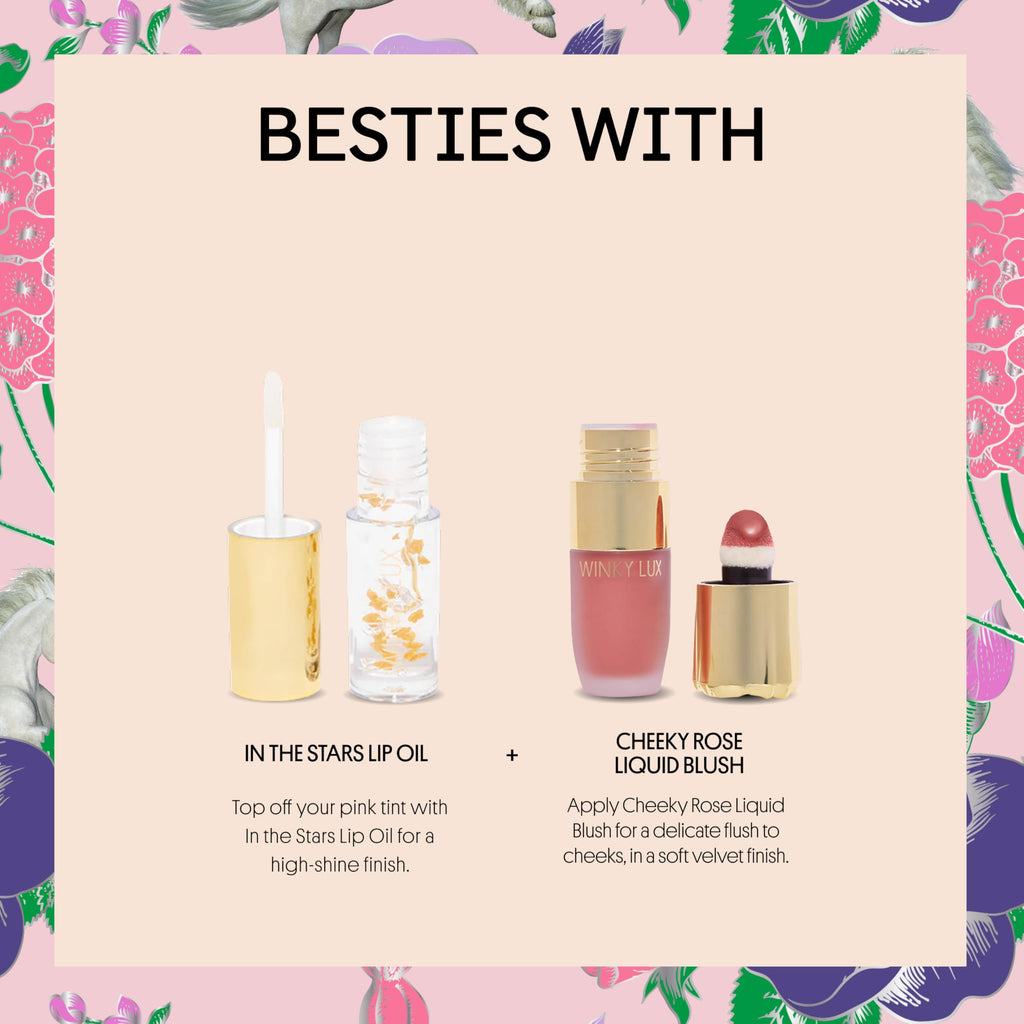 Winky Lux Unicorn Glimmer Balm -Hydrating ph Lip Balm, Natural Pink Tint with pH Color Changing, Moisturize & Soften Lips While Leaving Sheer Pink Tint, with Vanilla Scent