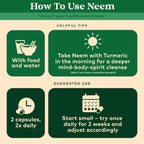 ORGANIC INDIA Neem Leaf Capsules - Herbal Supplement, Supports Skin & Immune Health, Vegan, Gluten Free, USDA Certified Organic - 90 Count