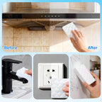 Magic Sponges Cleaning Eraser, 100Pack 2X Density Stronger Melamine Sponge Foam Pads, Multi-Functional Household Cleaner Dish Sponge, Cleaning Supplies for Kitchen, Bathroom, Floor, Sink,Wall Cleaner