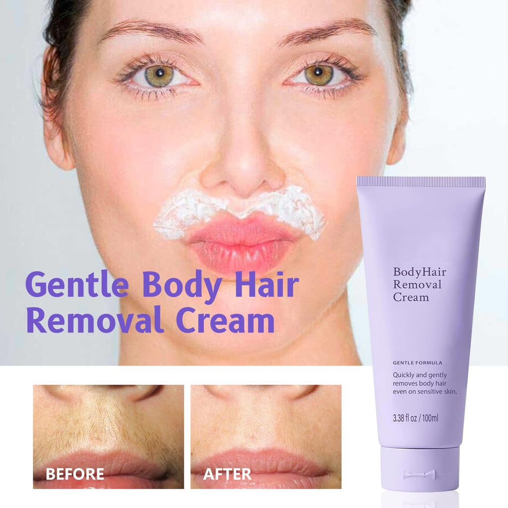 1PCS Body Hair Removal Cream for Sensitive Skin - Painless & Gentle Depilatory Cream with Spatula Applicator, Unisex Body & Skincare.