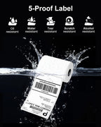 Phomemo 4X6 Thermal Labels for Shipping Packages, Address, Printer Label Paper 4x6 Shipping Labels Compatible with Rollo Zebra Brother MUNBYN Phomemo Nelko Omezizy Thermal Printer, 250 PCS/Roll