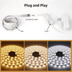 Lepro LED Tunable White Strip Light, Warm to Cool White, 16.4ft Dimmable Bright LED Tape Lights, 300 LEDs 2835, Strong 3M Adhesive, Not Cuttable, Suitable for Christmas Decorations, Home, Bedroom